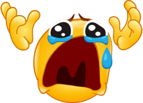 Hands up, crying emoji. Just cause I relate...