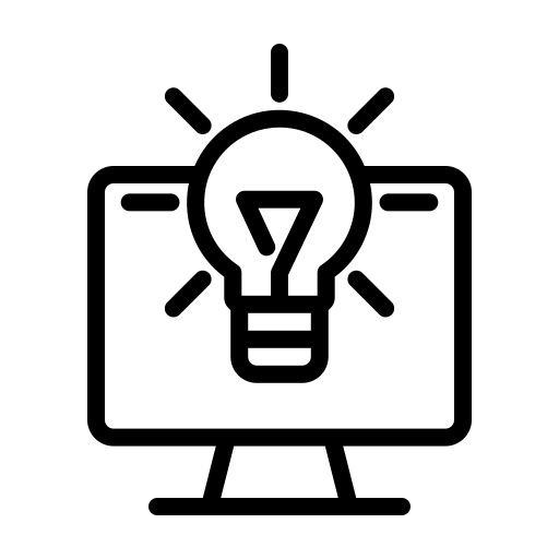 light bulb coming out a computer graphic